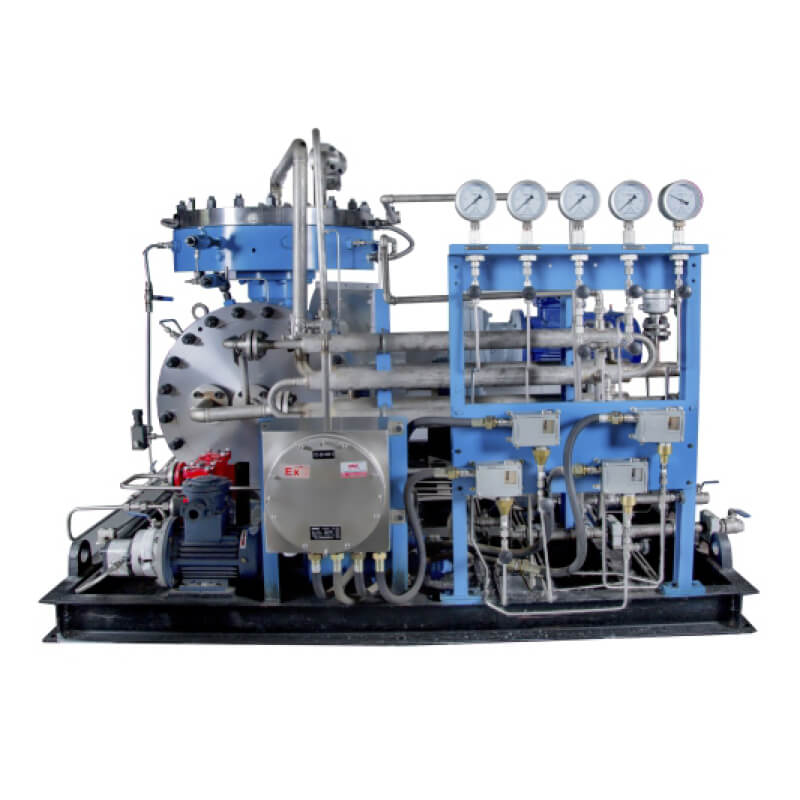 Compressor de diafragma tipo L